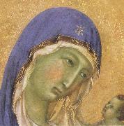 Duccio di Buoninsegna, Detail of The Virgin Mary and angel predictor,Saint